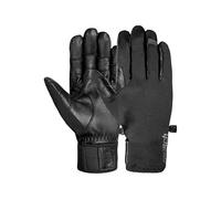 Reusch Track-X Touch-TEC Gants de Tous Les Jours Unisexes - Gants d'extérieur pour Homme et Femme avec Softshell, Cuir de Vachette, Fonction Tactile, Coupe-Vent, imperméable, poignée renforcée