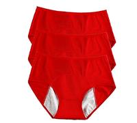 REUset 3Pcs Culotte Anti Fuite Urinaire Femme Lavable,3Pcs Culotte Menstruelle Femme,Culotte Incontinence Femme,Culotte Fuite Urinaire Femme Lavable,Culotte Incontinence pour Le Cycle Menstruel,E,5XL