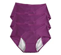 REUset 3Pcs Culotte Fuite Urinaire Femme Lavable,Culotte Incontinence Femme,Culotte Anti Fuite Urinaire Femme Lavable,Respirant Lavable Étanche,Culotte Incontinence pour Le Cycle Menstruel,D,5XL
