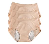 REUset Culotte Incontinence Femme,3Pcs Culotte Anti Fuite Urinaire Femme Lavable,Respirant Lavable Étanche,Culotte Incontinence Femme Lavable,A,XL