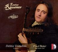 Reusner : Delitiae Testudinis (Brieg, 1667), vol. 1. Oeuvres pour luth. Beier.