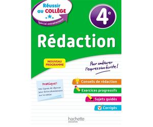 Réussir au collège - Rédaction 4e - Morgan Senan - Hachette Education - broché - Scolaire / Universitaire