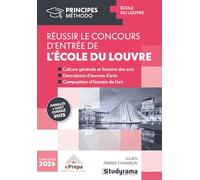 Réussir le concours d'entrée de l'Ecole du Louvre: Annales sujet + corrigé 2025