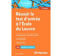 Réussir le test d'entrée à l'école du Louvre: Panorama de l'histoire des arts, méthodologie, entraînement