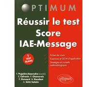Réussir Le Test Score Iae-Message