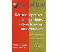 Réussir l'épreuve de questions internationales aux concours