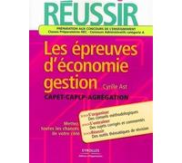 Réussir les épreuves d'économie-gestion CAPET-CAPLP-Agrégation - Cyrille Ast - Organisation Eds D' - broché - Etude