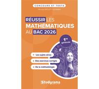 Réussir les mathématiques au Bac 2026 Nouvelle épreuve obligatoire en 1re générale - Nicolas Mouity Nzamba - Studyrama Eds - broché - Scolaire / Universitaire