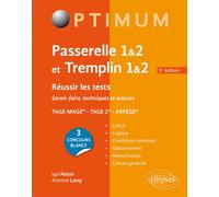 Réussir les tests aux concours Passerelle 1&2 et Tremplin 1&2 - Igal Natan - Ellipses - broché - Scolaire / Universitaire