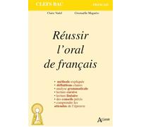 Réussir l'oral de français - VADEL CLAIRE/MAGUERO GWENAELLE - Atlande Eds - broché - Scolaire / Universitaire