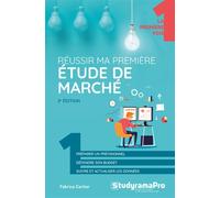 Réussir ma première étude de marché 2ème édition - Fabrice Carlier - Studyrama Eds - broché - Guide