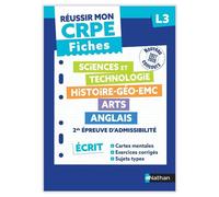 Réussir mon CRPE - 2e épreuve d'admissibilité L3 écrit Fiches 2027 - Léo Lecardonnel - Nathan - broché - Scolaire / Universitaire