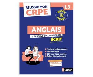Réussir mon CRPE Anglais 2e épreuve d'admissibilité L3 écrit 2027