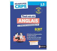 Réussir mon CRPE Anglais 2e épreuve d'admissibilité L3 écrit 2027