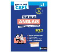 Réussir mon CRPE Anglais 2e épreuve d'admissibilité L3 écrit 2027 - Sandra Vannarath - Nathan - broché - Scolaire / Universitaire