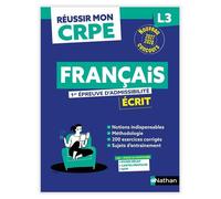 Réussir mon CRPE Français 1e épreuve d'admissibilité L3 écrit 2027 - Anne-Rozenn Morel - Nathan - broché - Scolaire / Universitaire