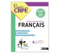 Réussir mon CRPE – Français – Épreuve d'admissibilité – Écrit 2026-2027 – L3/M2 – Nathan