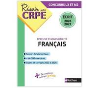Réussir mon CRPE Français épreuve d'admissibilité écrit 2026 - Anne-Rozenn Morel - Nathan - broché - Scolaire / Universitaire
