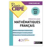 Réussir mon CRPE Français Maths Admission concours M2 oral 2026-2027 - Anne-Rozenn Morel - Nathan - broché - Scolaire / Universitaire