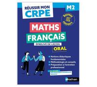Réussir mon CRPE - Français Maths Admission concours M2 oral 2027-2028 - Anne-Rozenn Morel - Nathan - broché - Scolaire / Universitaire