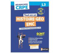 Réussir mon CRPE Histoire-Géo EMC 2e épreuve d'admissibilité L3 écrit 2027