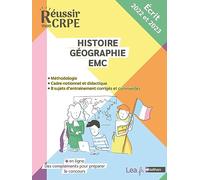 Réussir mon CRPE - Histoire/Géographie/EMC épreuve écrite d'application 2023 - M1 M2 - Compléments en ligne - Professeur des écoles