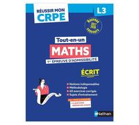 Réussir mon CRPE Maths 1e épreuve d'admissibilité L3 écrit 2027 - Daniel Motteau - Nathan - broché - Scolaire / Universitaire