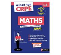 Réussir mon CRPE - Maths Admission concours L3 oral 2027-2028