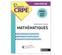 Réussir mon CRPE Maths Admission Concours M2 oral 2026-2027