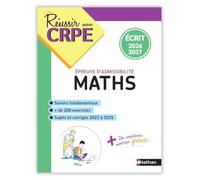 Réussir mon CRPE – Mathématiques – Épreuve d'admissibilité – Écrit 2026-2027 – L3/M2 – Nathan