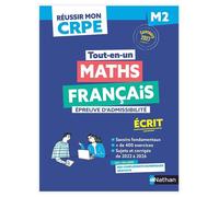 Réussir mon CRPE Maths Français 1e épreuve d'admissibilité écrit M2 2027