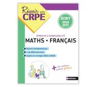 Réussir mon CRPE – Maths et Français – Épreuve d'admissibilité – Écrit 2026-2027 – L3/M2 – Nathan