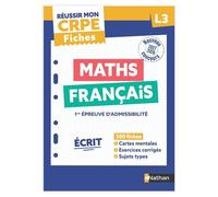 Réussir mon CRPE - Maths Français L3 écrit Fiches 2027 - Anne-Rozenn Morel - Nathan - broché - Scolaire / Universitaire