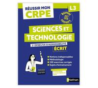 Réussir mon CRPE Sciences et technologie 2e épreuve d'admissibilité L3 écrit 2027
