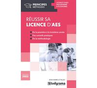 Réussir sa licence d'AES 2022 - Jean-Marie Le Tallec - Studyrama Eds - broché - Scolaire / Universitaire
