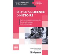 Réussir sa licence d'histoire 2022 - Gabriel Galvez-Behar - Studyrama Eds - broché - Scolaire / Universitaire