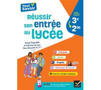 Réussir son entrée au lycée 3e -2de Français, Maths, Anglais & méthodes de travail pour bien démarrer au lycée - Adeline Arénas - Hatier - broché - Scolaire / Universitaire