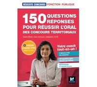 Réussite Concours - 150 questions/réponses pour l'oral - concours territoriaux- Préparation complète - Christine Drapp - Foucher - broché - Scolaire / Universitaire