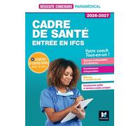 Réussite Concours - Cadre de santé - Entrée en IFCS - Préparation complète 2026-2027 - Sylvie Pierre - Foucher - broché - Scolaire / Universitaire