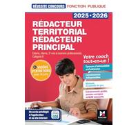 Réussite Concours - Rédacteur territorial/principal - 2025-2026 - Préparation complète