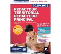 Réussite Concours - Rédacteur territorial/principal - 2025-2026 - Préparation complète