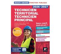 Réussite Concours - Technicien territorial/principal - Préparation complète 2026-2027 - Christine Drapp - Foucher - broché - Scolaire / Universitaire