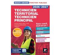 Réussite Concours - Technicien territorial/principal - Préparation complète 2026-2027 - Christine Drapp - Foucher - ebook (ePub) - Scolaire / Universitaire