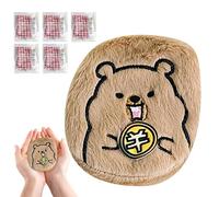 Réutilisable Chauffe Mains,avec 5 Recharges Remplaçables, Mignon Et Auto-Chauffant,Design Capybara Chauffe-Mains Portable - pour Femmes Et Hommes Cadeaux pour Bas De Noël Camping Hiver Temps Froid