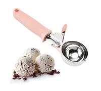 Réutilisable Cookie Scoop, Déclenchement Ice Cream Scoop, Cuillère Melon Boule, pour Creuser de la Glace, Fruit, Biscuit, Creusez la Pâte (Rose)