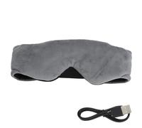Réutilisable et lavable, thérapie par la chaleur humide, favorise un sommeil profond, oreillette Bluetooth détachable, gris