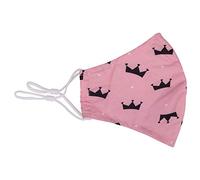 Réutilisable Lavable 3 Couches Coton Tissu - Rose - Couronne Imprimé, One Size Fits Most, 4 pièces