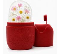 Réutilisable Rouleau de Glace Visage, Silicone, Rouge