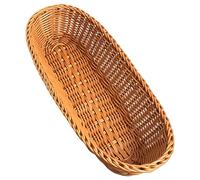 Reuvv Corbeille à Pain tissée en rotin, paniers à Fruits de Forme Ovale Panier de Cuisine de Grande capacité pour Pain Bonbons Fruits Légumes