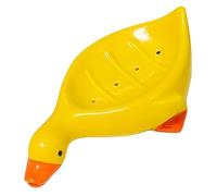 Reuvv Porte-Savon en Forme de Canard Boîte à Savon Égouttoir Plateau d'économie de Savon avec Auto-drainant Porte-Savon en Forme de Canard Mignon pour la Maison Dortoir Plat Hôtel